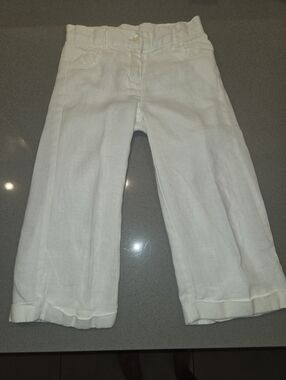 Janie And Javk White Linen Pants